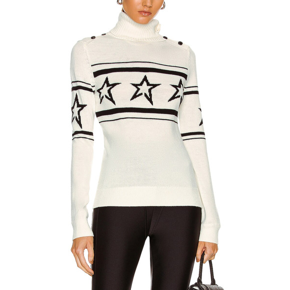 Perfect Moment 'Chopper' Beige Merino Wool Sweater Size S - Picture 1 of 4